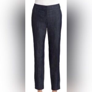St. John Chambray Slim Trouser NWOT